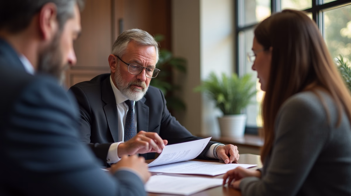 The dedicated legal team at Escondido Probate Law serving Riverside probate matters is pictured conferring with heirs to navigate the probate process to execute vital documents discussing Which Debts are Discharged in Insolvency