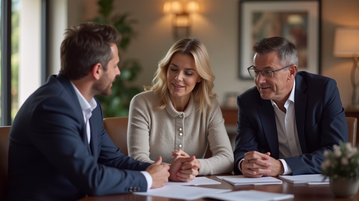 The dedicated legal team at Escondido Probate Law serving Riverside probate matters is pictured conferring with heirs to navigate the probate process to execute vital documents discussing Who Files the Proof of Publication