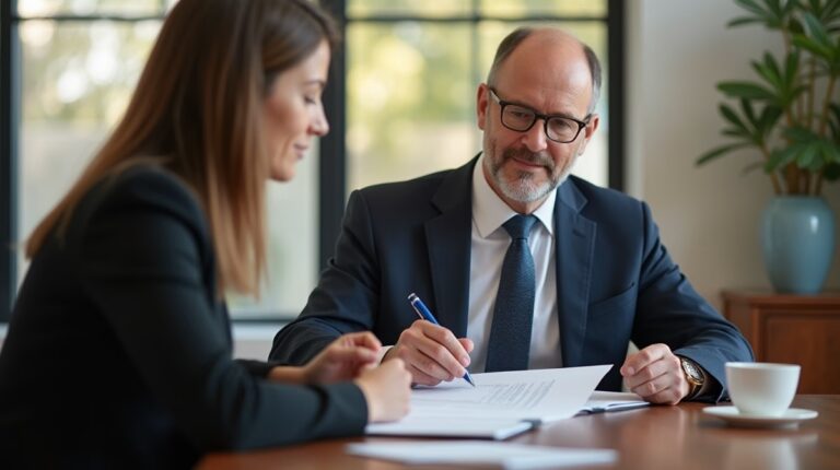 The dedicated legal team at Escondido Probate Law serving Riverside probate matters is pictured conferring with heirs to navigate the probate process to execute vital documents discussing Who Gets Paid First Funeral Home or IRS