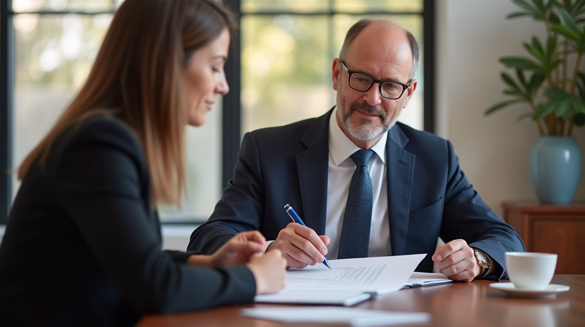 The dedicated legal team at Escondido Probate Law serving Riverside probate matters is pictured conferring with heirs to navigate the probate process to execute vital documents discussing Who Gets Paid First Funeral Home or IRS