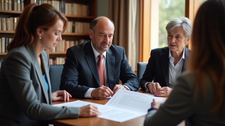 The experienced legal team at Escondido Probate Law serving Riverside County wills matters meets with executors in the Southern California office to execute vital petitions discussing Who Pays Medical Bills After Death
