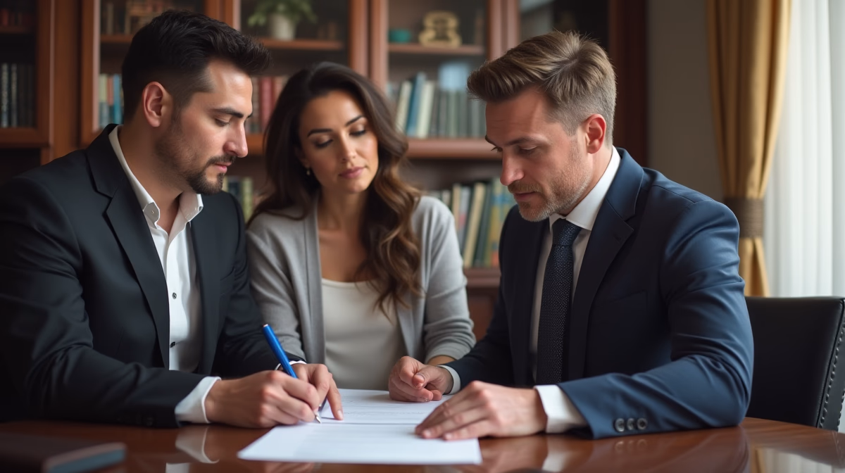 The dedicated legal team at Escondido Probate Law serving Riverside probate matters is pictured conferring with heirs to navigate the probate process to execute vital documents discussing Why Choose Limited Authority