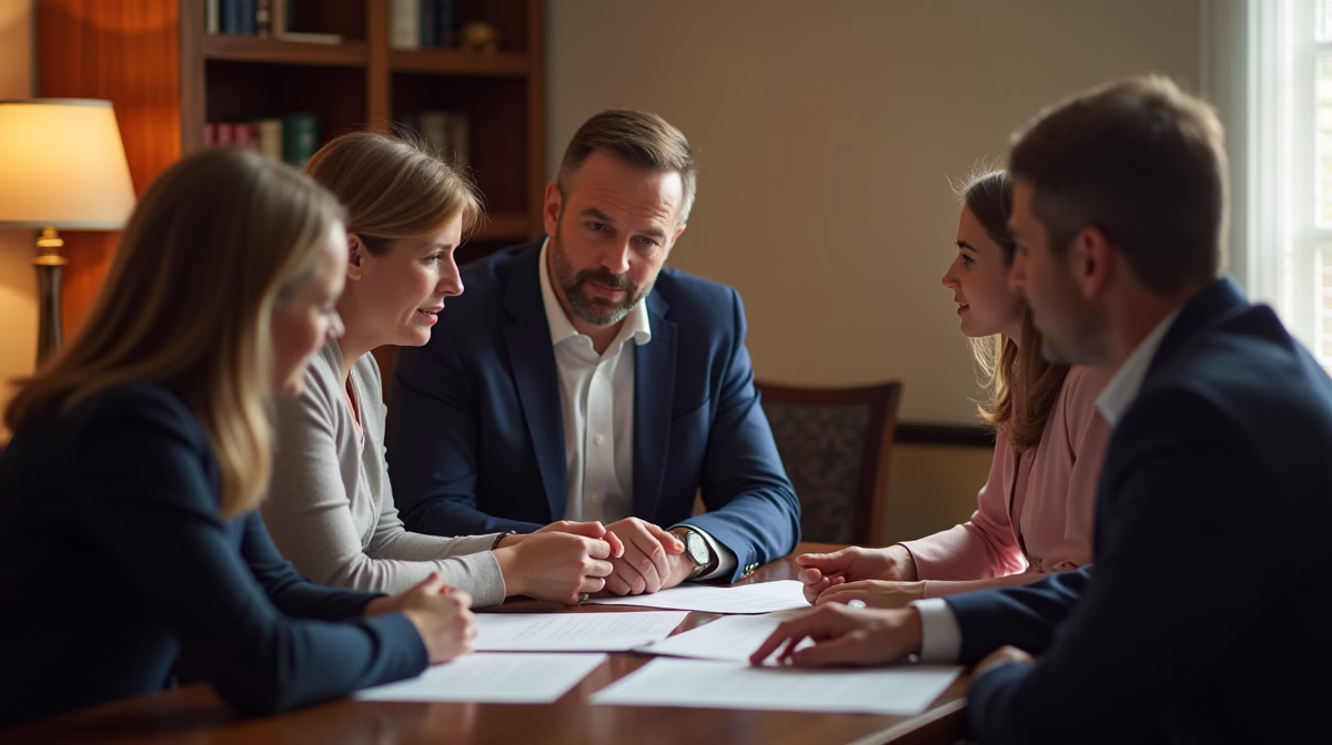 The dedicated legal team at Escondido Probate Law serving Riverside probate matters is pictured conferring with heirs to navigate the probate process to execute vital documents discussing Why is the Court Refusing to Close