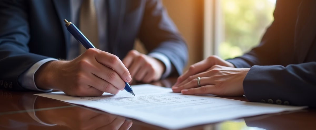 The legal counsel at Escondido Probate Law serving Riverside County estate matters meets with beneficiaries in our Southern California office to execute necessary paperwork discussing h2 How Does AB 2016 Affect Disputes Over Real Property